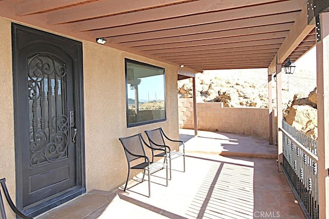 view of balcony