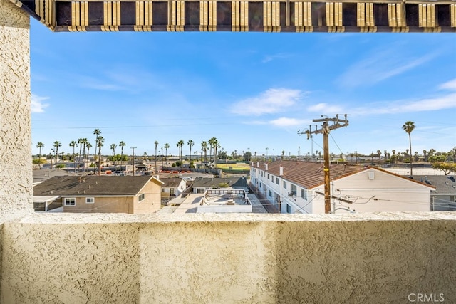 view of patio / terrace with a balcony