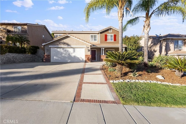 view of front of house featuring a garage