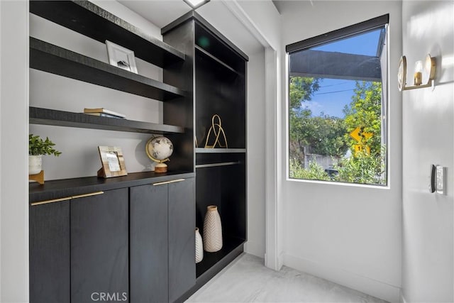 interior space with plenty of natural light