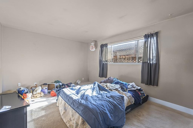 bedroom featuring carpet flooring