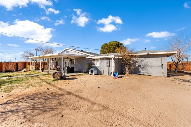 view of rear view of property