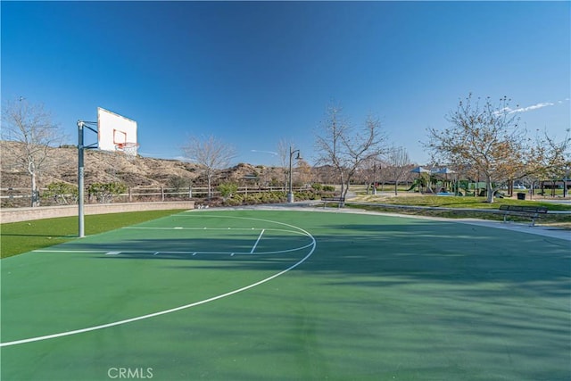 view of sport court