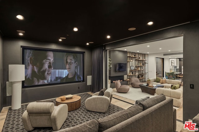 view of home theater room