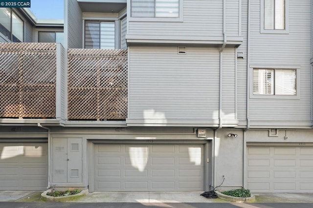 view of home's exterior featuring a garage