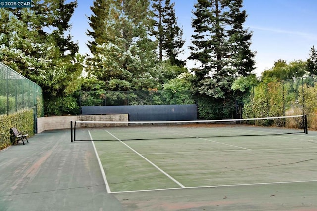 view of sport court