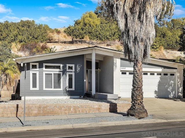 view of front of house featuring a garage