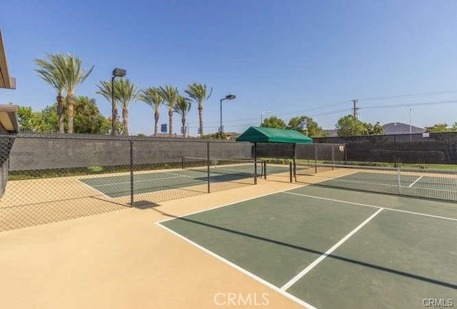 view of tennis court