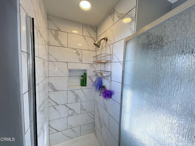 bathroom with walk in shower