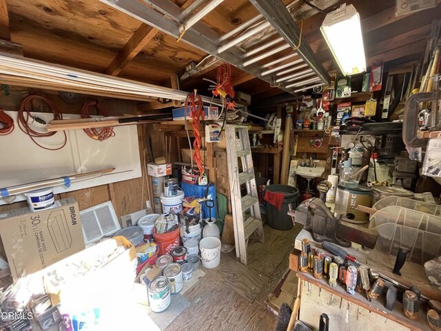 136 S Roosevelt Ave, Oxnard, CA 93030 - basement with a workshop area