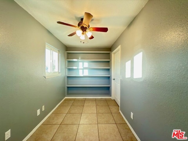 interior space with light tile patterned floors