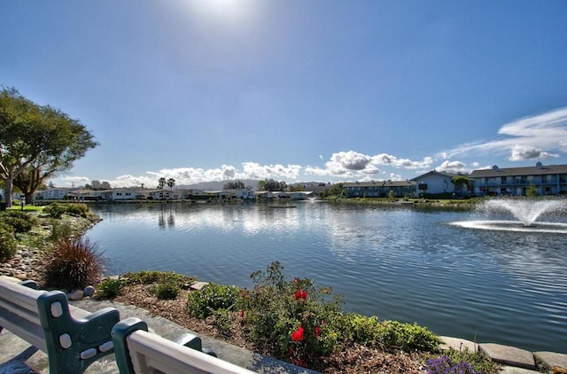 view of water feature