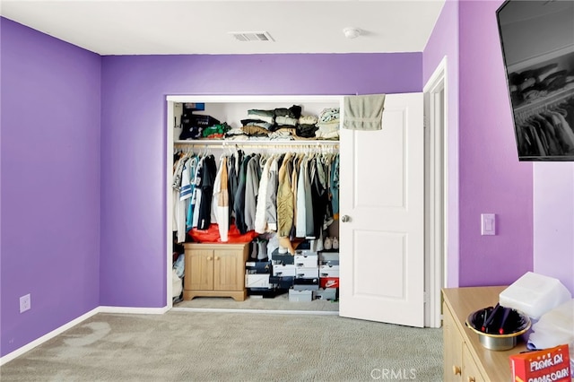 view of closet