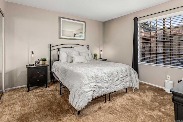 bedroom featuring carpet flooring