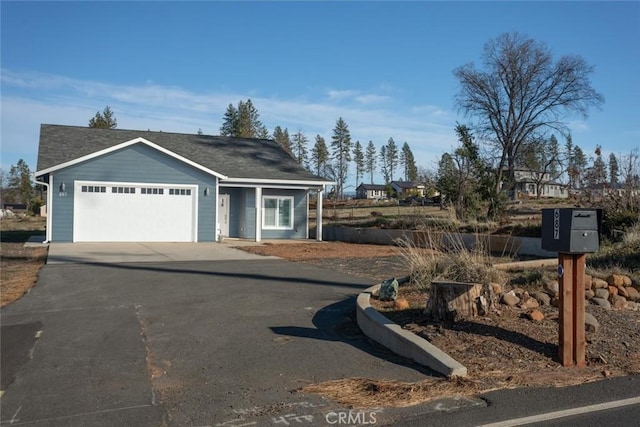 view of front of house featuring a garage