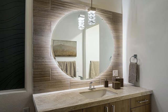 bathroom featuring vanity