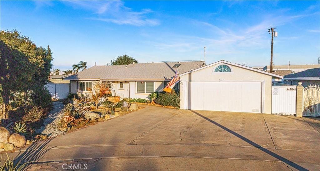 ranch-style house with a garage