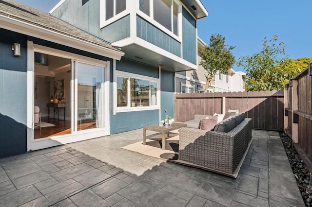 view of patio / terrace featuring outdoor lounge area