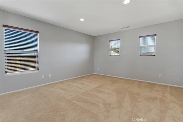 view of carpeted empty room