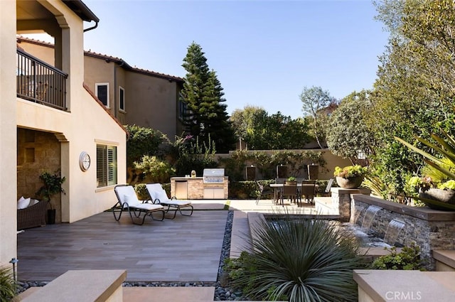 view of patio / terrace featuring area for grilling