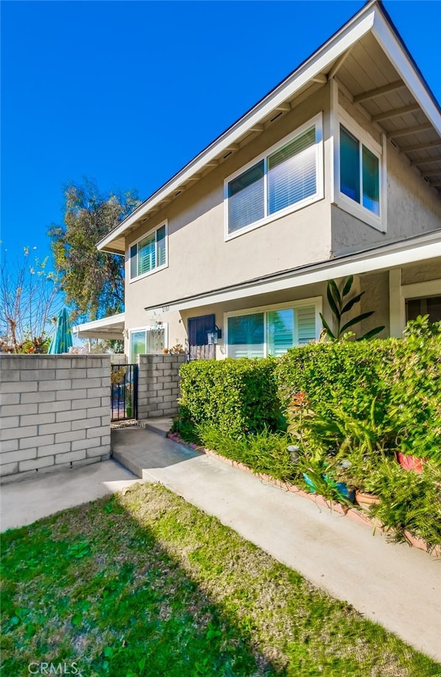 view of rear view of property