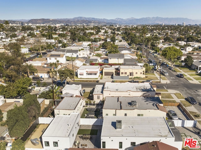 bird's eye view featuring a mountain view