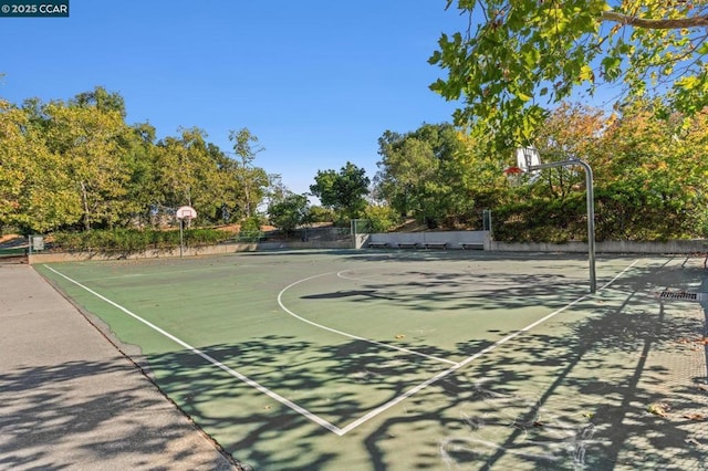 view of sport court