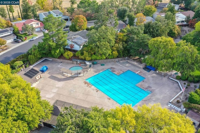 birds eye view of property