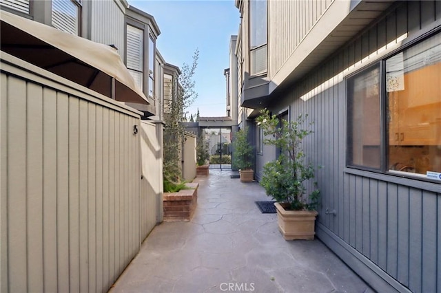 view of home's exterior with a patio area