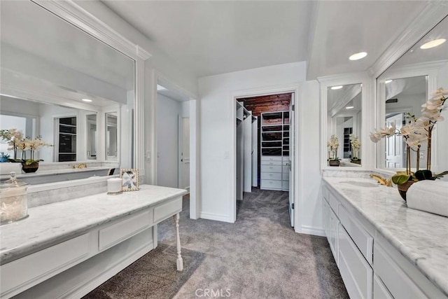 bathroom featuring vanity