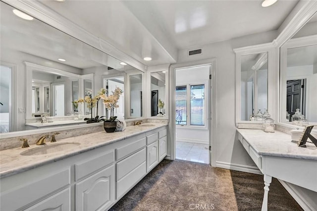 bathroom with vanity