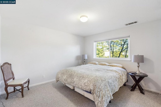 bedroom featuring carpet flooring