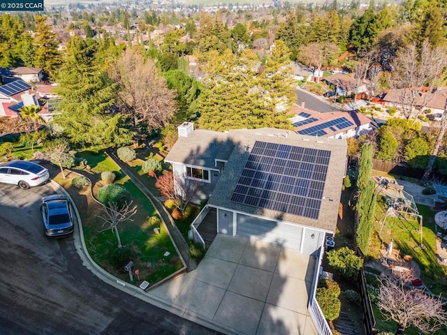 birds eye view of property