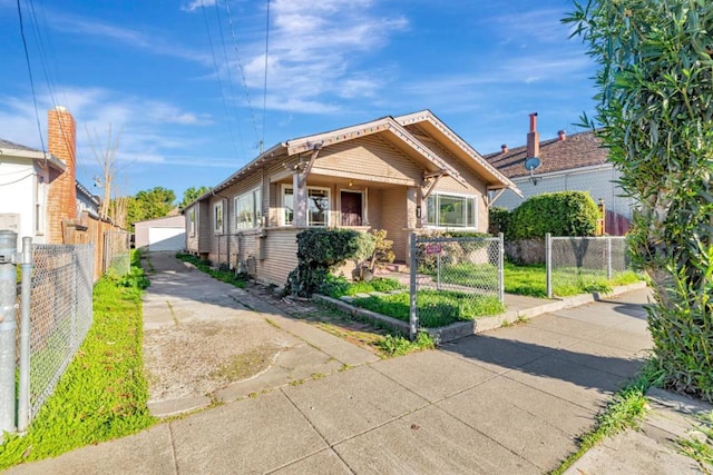 view of bungalow-style house