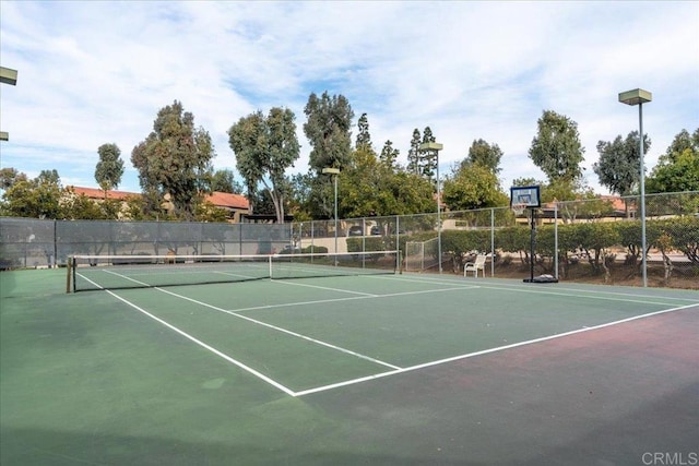 view of tennis court