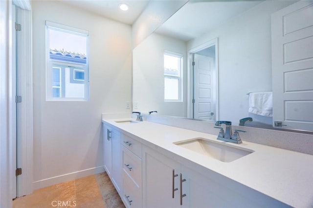 bathroom featuring vanity