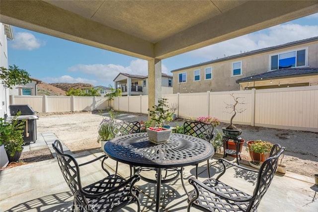 view of patio / terrace featuring area for grilling