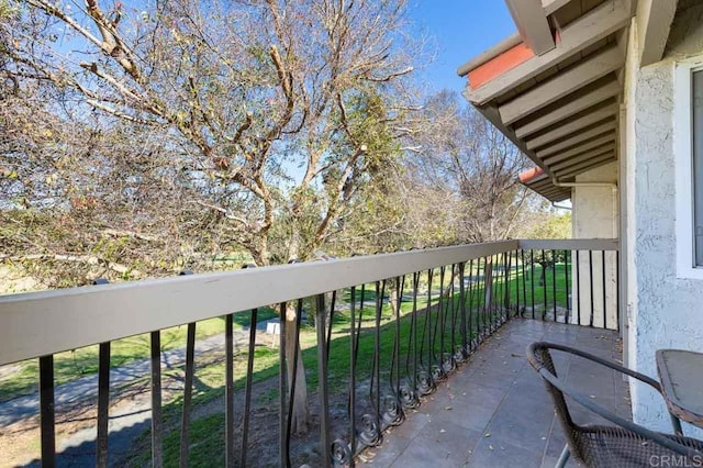 view of balcony