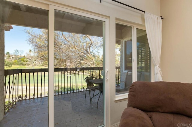 entryway featuring plenty of natural light