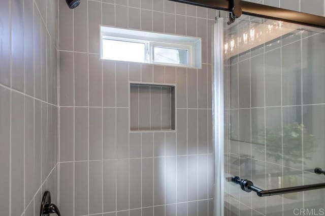 bathroom with walk in shower