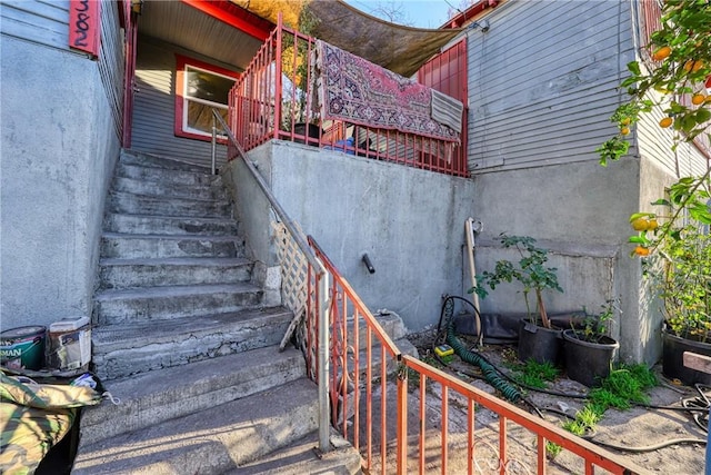 view of staircase