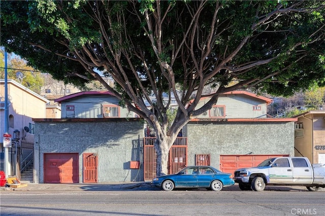 view of property featuring a garage