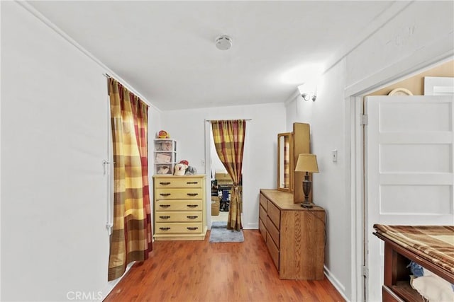 interior space featuring light wood-type flooring