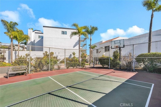 view of basketball court