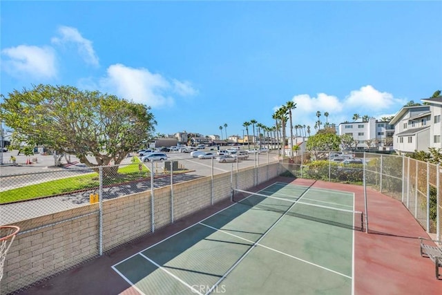 view of tennis court