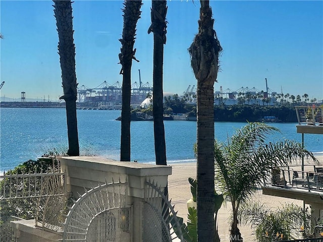 view of water feature