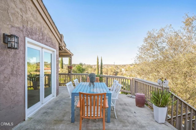 view of patio / terrace with french doors