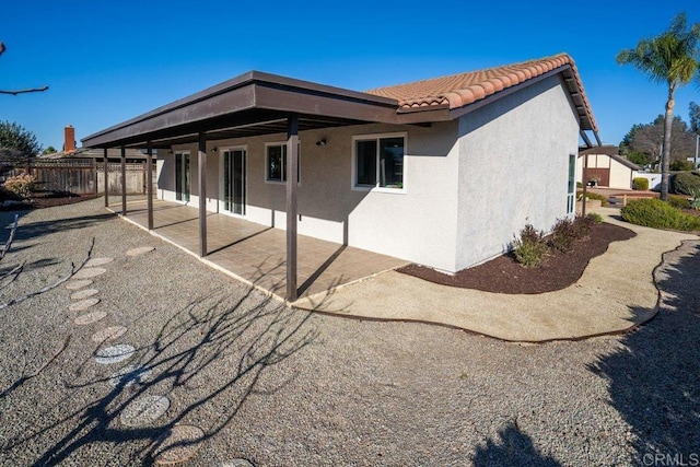 exterior space with a patio