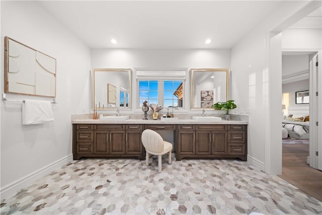 bathroom featuring vanity