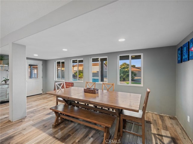 20276 Waco Rd, Apple Valley, CA 92308 - dining area featuring a wealth of natural light and light hardwood / wood-style floors